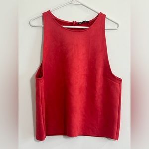 Zara suede top